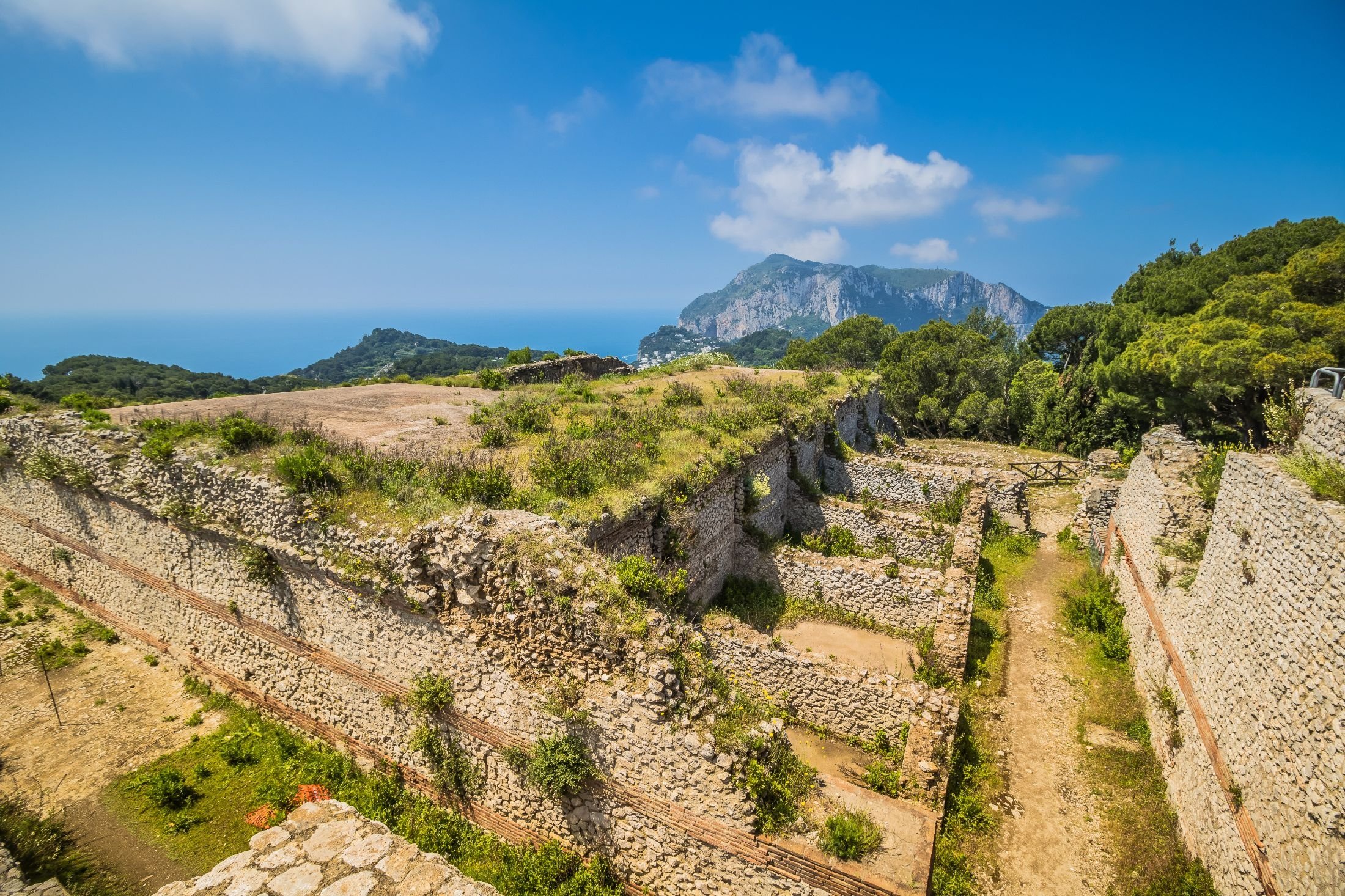 The famous Villa Jovis can be seen on the island of Capri, Italy. (Shutterstock Photo)