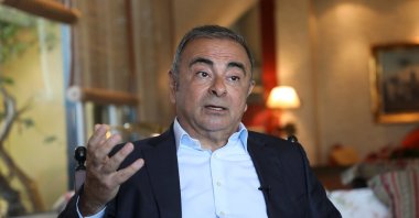 Former Nissan Chairman Carlos Ghosn talks during an interview in Beirut, Lebanon, June 14, 2021. (Reuters Photo)