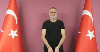 Senior Daesh terrorist Kasım Güler poses in handcuffs after being detained by Turkish intelligence, unidentified location in Turkey, June 15, 2021. (AA Photo)