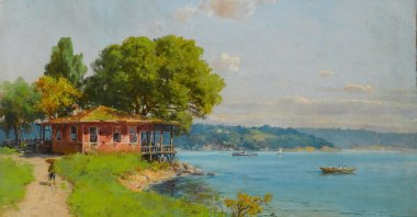 "Istanbul," Hoca Ali Rıza, oil on canvas, 43.5 by 61 centimeters. (Courtesy of SSM) 