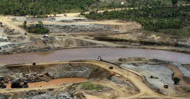 The Blue Nile river flows near the site of the planned Grand Ethiopian Renaissance Dam near Assosa in the Benishangul-Gumuz region of Ethiopia, June 28, 2013. (AP Photo)