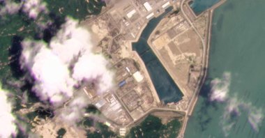 This satellite photo provided by Planet Labs Inc. shows the Taishan Nuclear Power Plant in Guangdong province, China on May 8, 2021. (Planet Labs Inc. via AP)