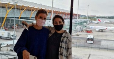 Sheikha Latifa, daughter of Dubai ruler Sheikh Mohammed bin Rashid Al Maktoum, is seen at the Adolfo Suarez Madrid-Barajas Airport terminal in Madrid, Spain, in this undated picture obtained from social media by Reuters on June 21, 2021. (Courtesy of Instagram @shinnybryn via Reuters)
