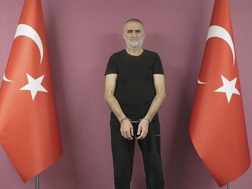 Senior Daesh terrorist Kasım Güler poses in handcuffs after being detained by Turkish intelligence, unidentified location in Turkey, June 15, 2021. (AA Photo)