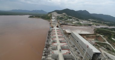 Ethiopia's Grand Renaissance Dam undergoes construction on the Nile in Guba Woreda in the Benishangul Gumuz Region, Ethiopia, Sept. 26, 2019. (Reuters Photo)