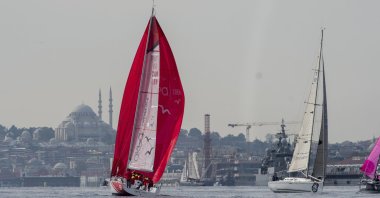 Boats take part in the 1st Presidential International Yacht Races, Istanbul, Turkey, Oct. 29, 2020. (Courtesy of sailturkey.racing)
