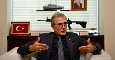 Presidency of Defense Industries (SSB) Chairperson Ismail Demir speaks during an interview with Daily Sabah at the SSB in Ankara, Turkey, June 24, 2021. (Courtesy of the SSB)