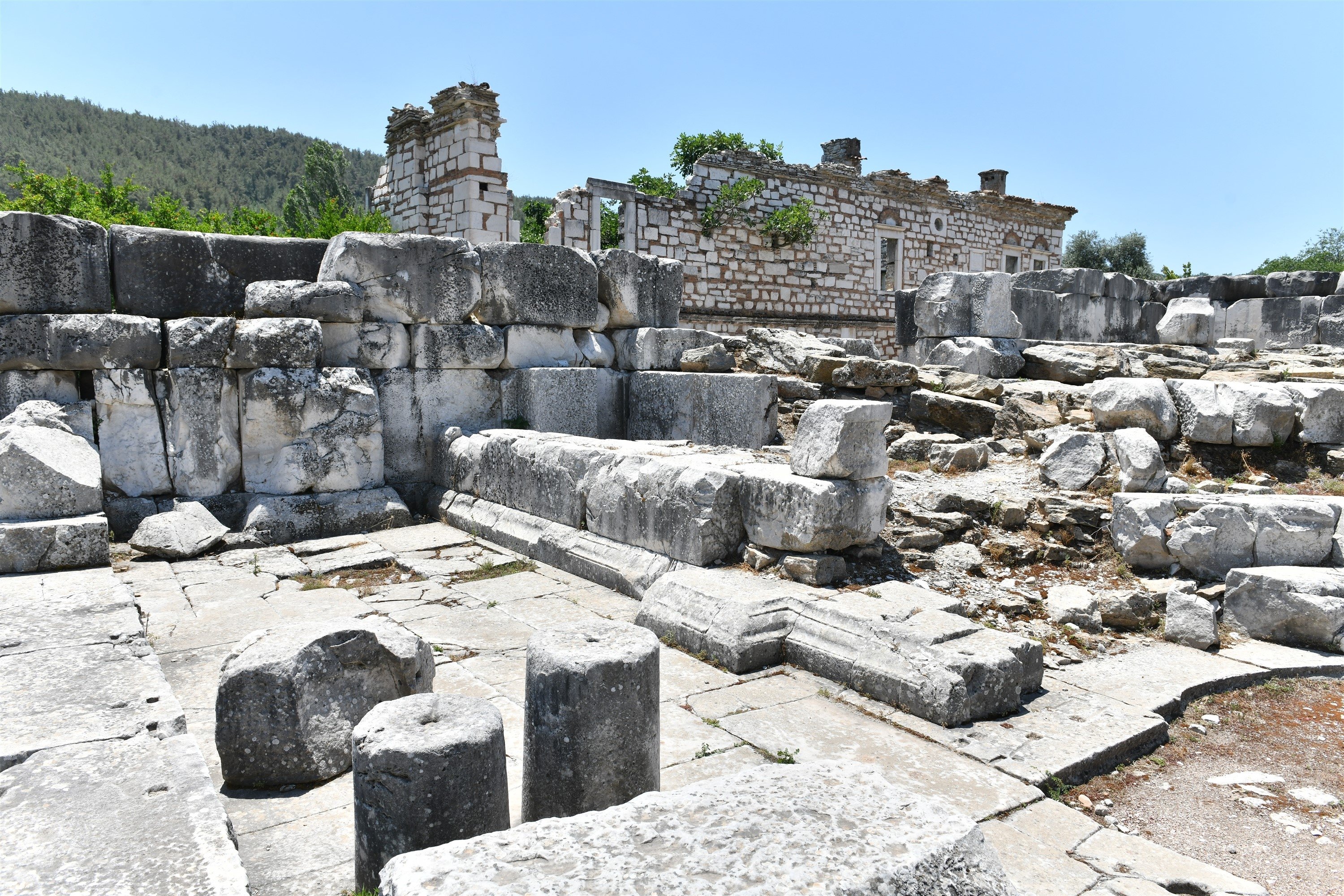 A view from the ancient city of Stratonikeia, Muğla, southwestern Turkey.
