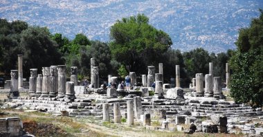 A view from the ancient city of Stratonikeia, Muğla, southwestern Turkey. 