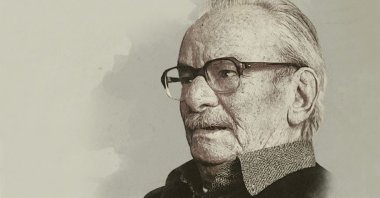 An illustration of Melih Cevdet Anday. (AA Photo) 