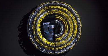 "Çemberlitaş Hill" by Ahmet Güneştekin, 2016, mixed media,100 by 100 by 30 centimeters.