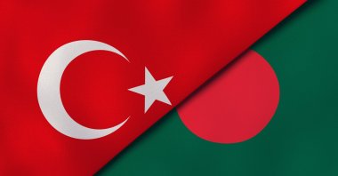 The flags of Turkey (L) and Bangladesh. (Shutterstock)