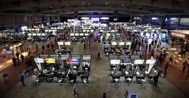 A general view of the Mobile World Congress (MWC) in Barcelona, Spain, June 28, 2021. (Reuters Photo)