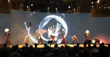 A group of dancers perform during the launching ceremony of the tourism brand “Mesopotamia,” Şanlıurfa, southeastern Turkey, June 28, 2021. (AA Photo)


