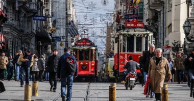 A photo of Istanbul's Beyoğlu by Aramis Kalay, Turkey.