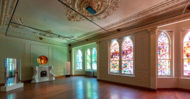 A general view from the “Magical Things, Waiting Patiently” exhibition in Istanbul's Kalyon Kültür.