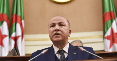 Algeria's Finance Minister Aimene Benabderrahmane attends a senate meeting in the capital Algiers, Algeria, on Dec. 28, 2020. (AFP Photo)