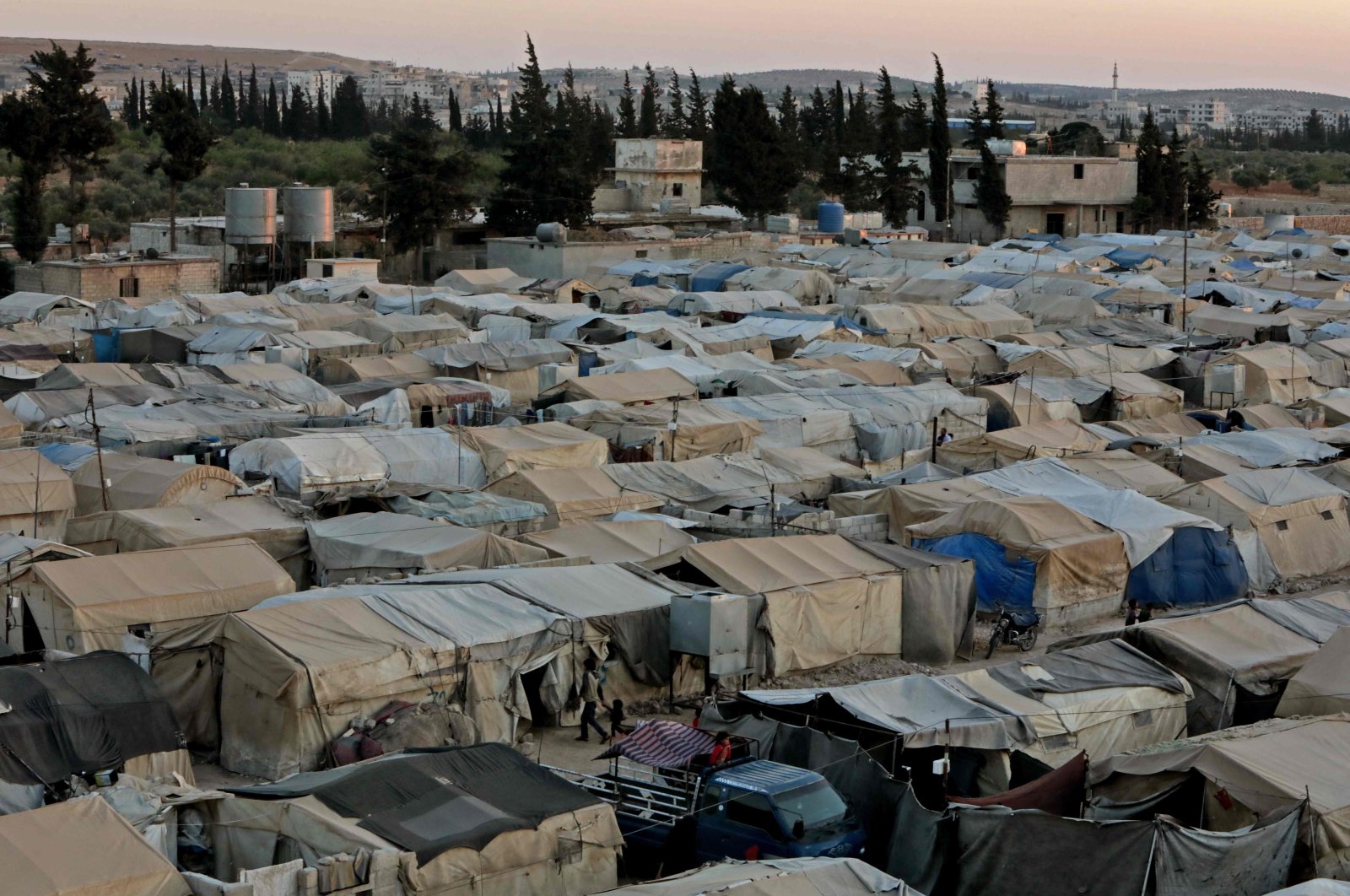 A picture shows a camp for internally displaced Syrians in the opposition-held city of al-Bab northwest of Aleppo in northern Syria, June 23, 2021. (AFP Photo)