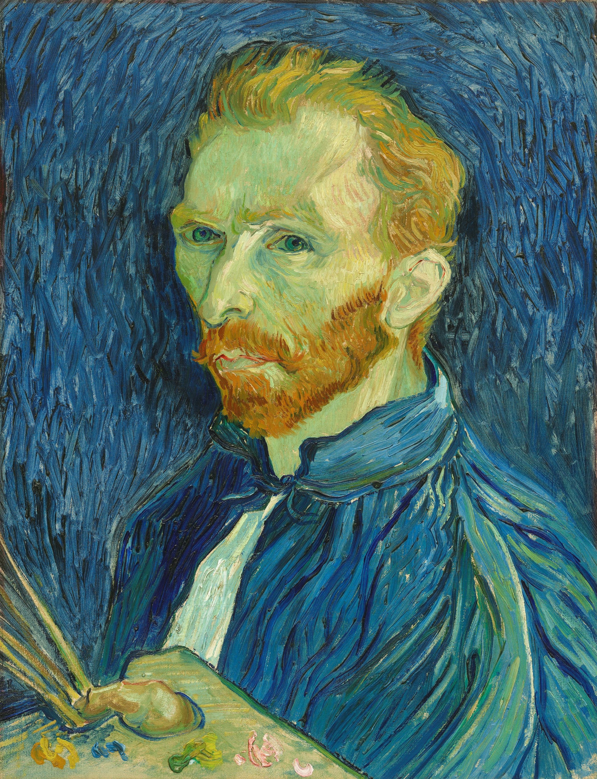 Vincent van Gogh, "Self-portrait," 1889, obtained on June 30, 2021. (Reuters Photo) 