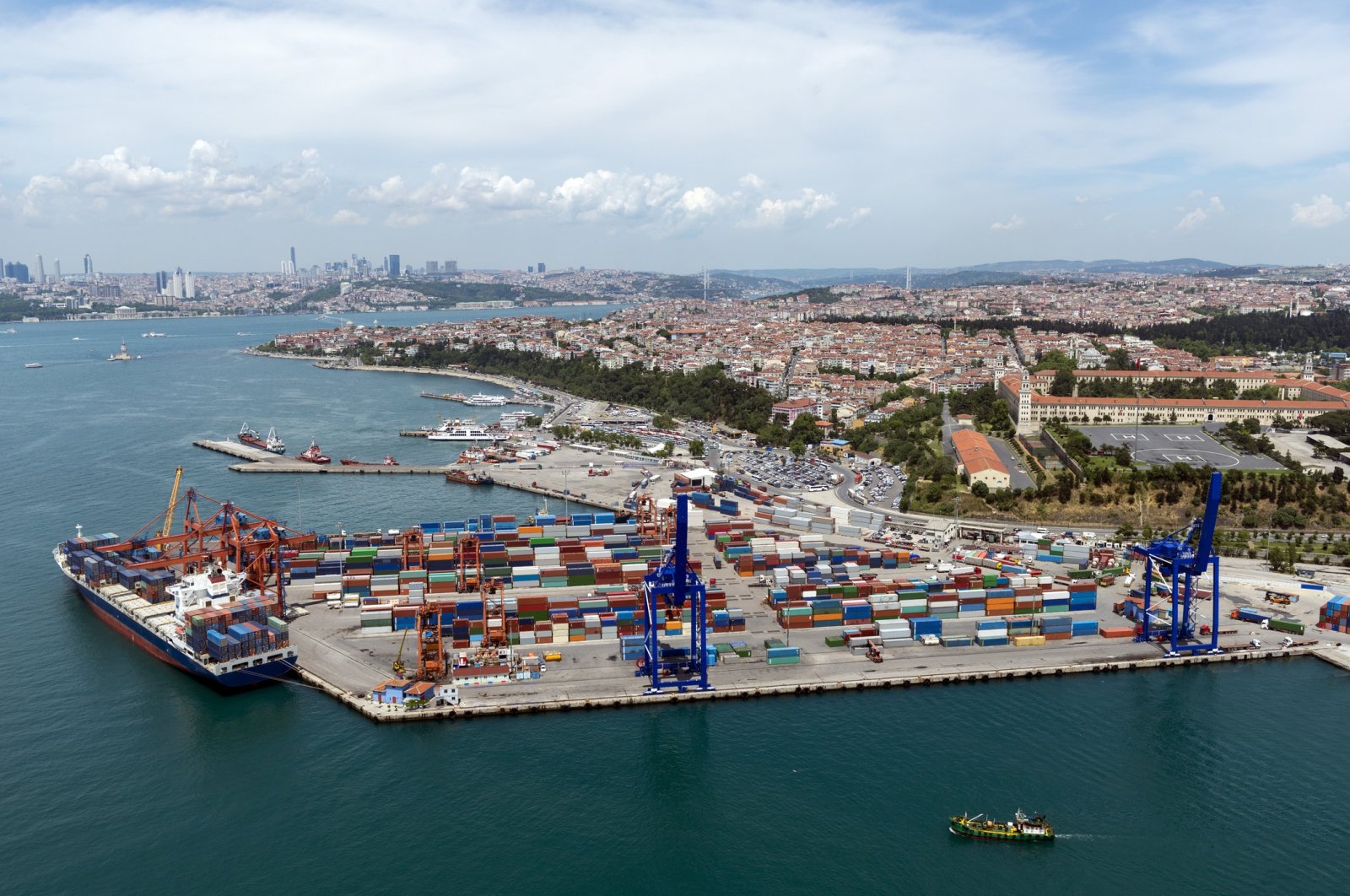 An aerial view of Haydarpaşa Port in Istanbul, Turkey. (iStock Photo)