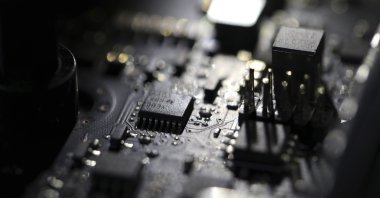 The inside of a computer seen in Jersey City, N.J., Feb 23, 2019. (AP Photo)