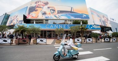 A view of the Palais des Festivals at the 71st international film festival, Cannes, southern France, May 7, 2018. (AP Photo)