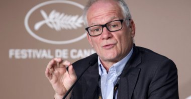 Cannes Film festival general delegate Thierry Fremaux gestures as he speaks during a news conference on the eve of the opening ceremony, Cannes, France, July 5, 2021. (Reuters Photo)