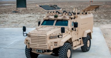 Nurol Makina's Ejder Yalçın equipped with Aselsan's Alkar 120-mm Mortar Weapon System in a photo provided on Feb. 9, 2021. (Courtesy of Nurol Makina)