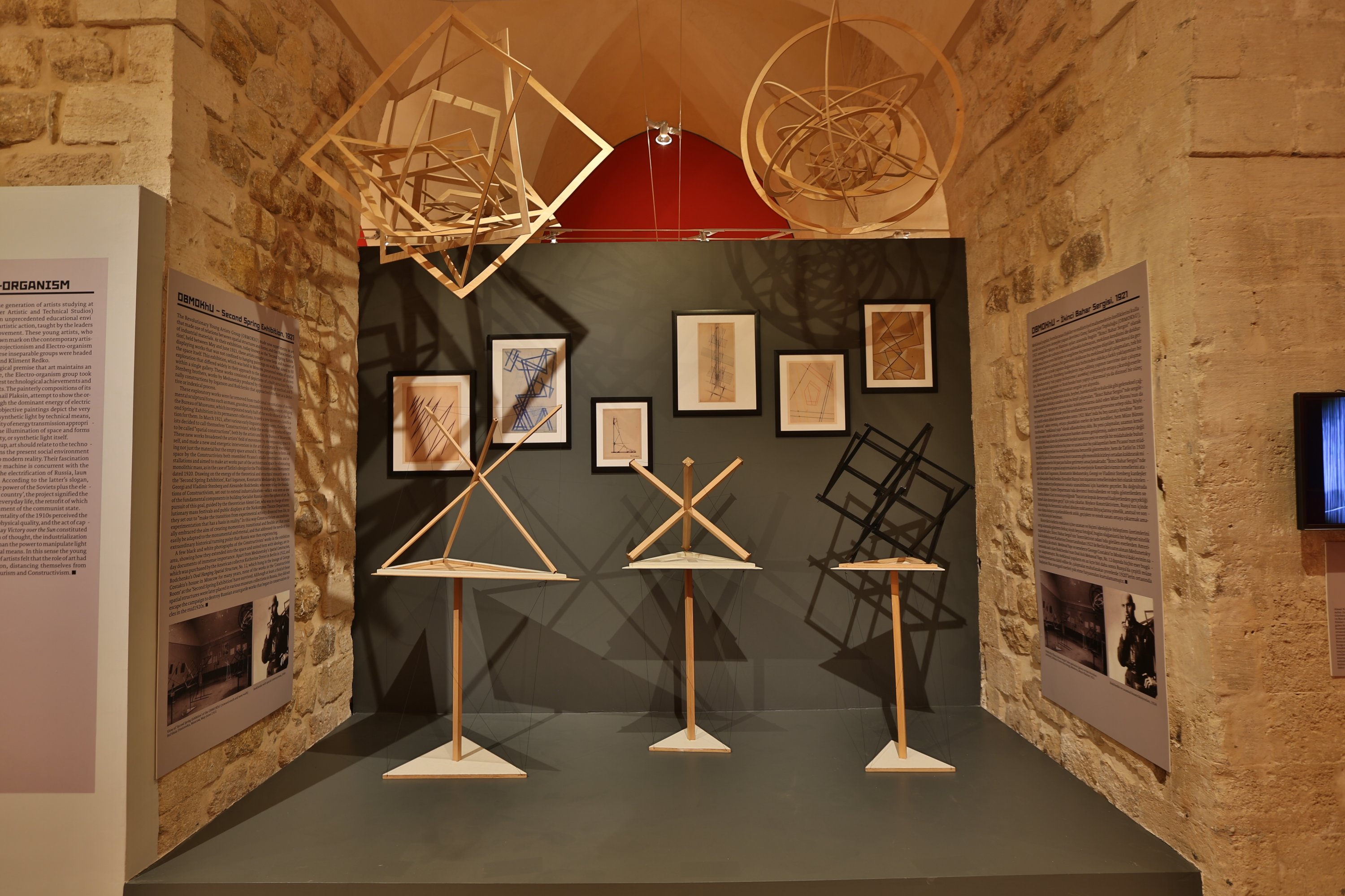 Installation views from “The Russian Avant-Garde: Dreaming the Future through Art and Design," the Sakıp Sabancı Mardin City Museum. (Courtesy of Sakıp Sabancı Museum) 