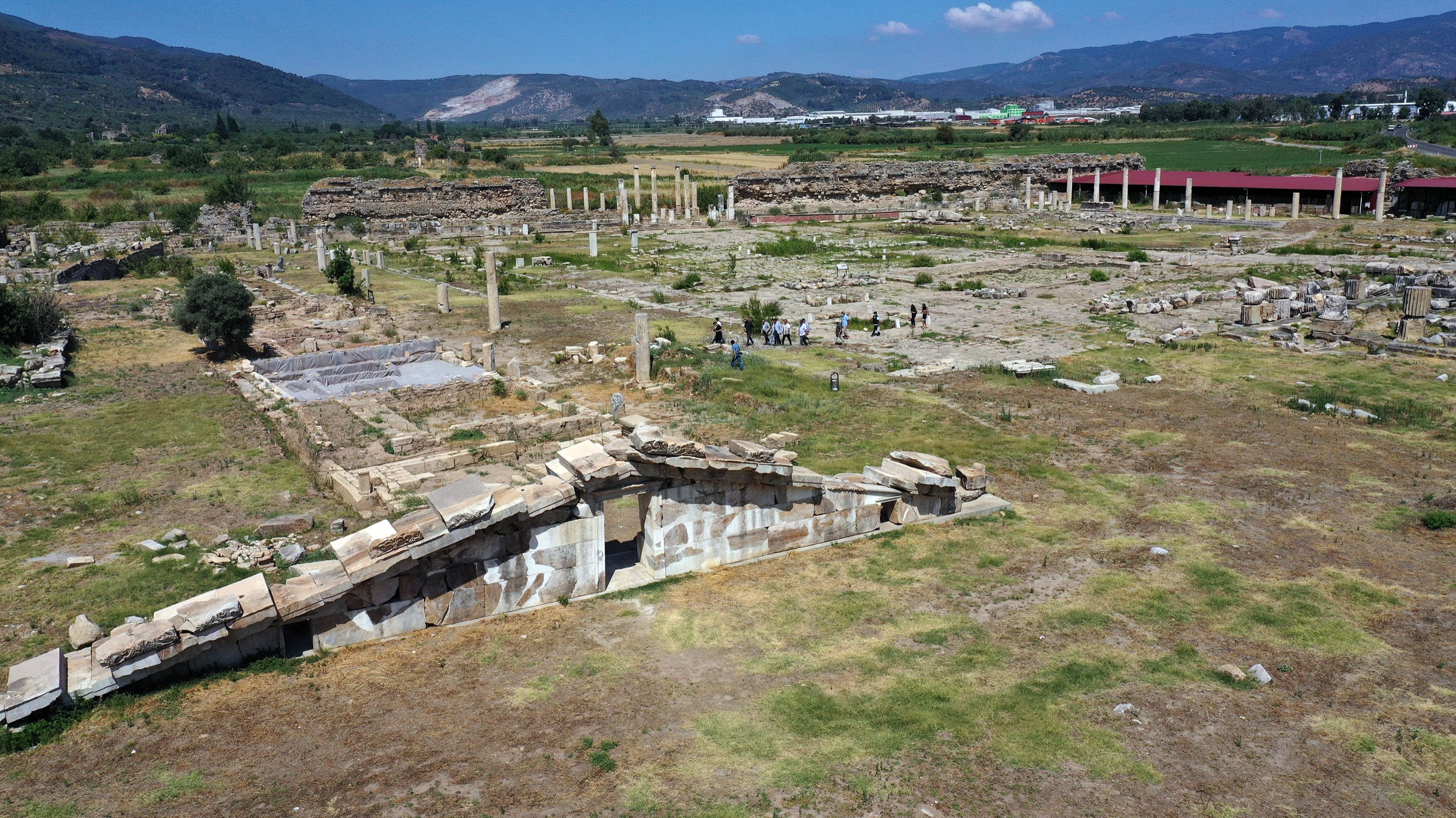 A general view from the ancient city of Magnesia, Aydın, Turkey, June 8, 2021. (AA Photo)