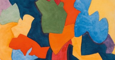 Ksenia Ender, untitled, 1920, watercolor, gouache on paper, 15,4 by 19,1 centimeters. (Courtesy of Sakıp Sabancı Museum) 