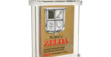 This undated handout photo released by Heritage Auctions on July 9, 2021 shows a sealed copy of the Nintendo NES game 'The Legend of Zelda'. (AFP Photo/Heritage Auctions/Handout)