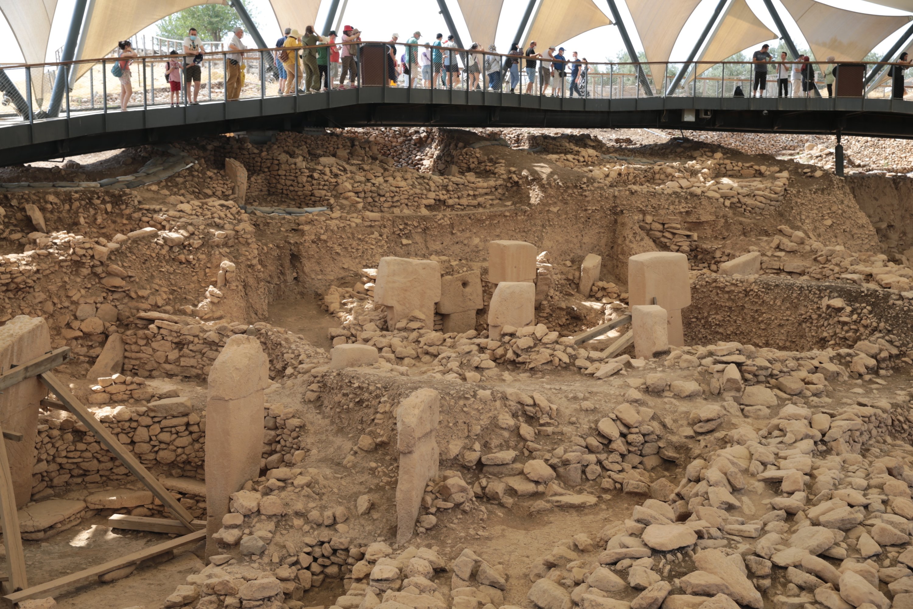 A general view of the Göbeklitepe archaeological site in Şanlıurfa province, southeastern Turkey, July 11, 2021 (AA Photo)