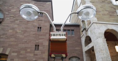 A still shot from "Traces" by Nevin Aladağ, 2015, three-channel video installation.