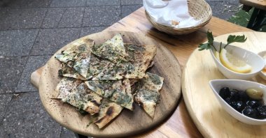 Cafe Lemon has a strong and diverse sampling of meze appetizers along with old country favorites like savory gözleme pancakes. (Matt Hanson for Daily Sabah)