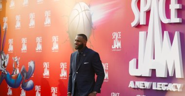 Cast member LeBron James attends the premiere for the film "Space Jam: A New Legacy" in Los Angeles, California, U.S., July 12, 2021. (Reuters Photo)