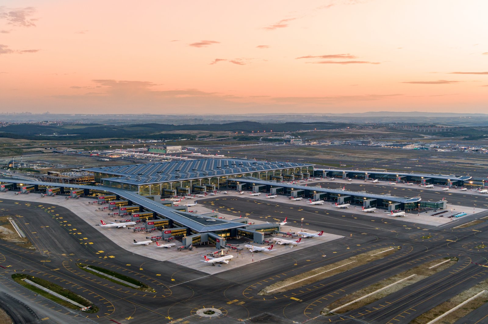 Planes are seen at Istanbul Airport, Istanbul, Turkey, May 24, 2020. (Courtesy of IGA)