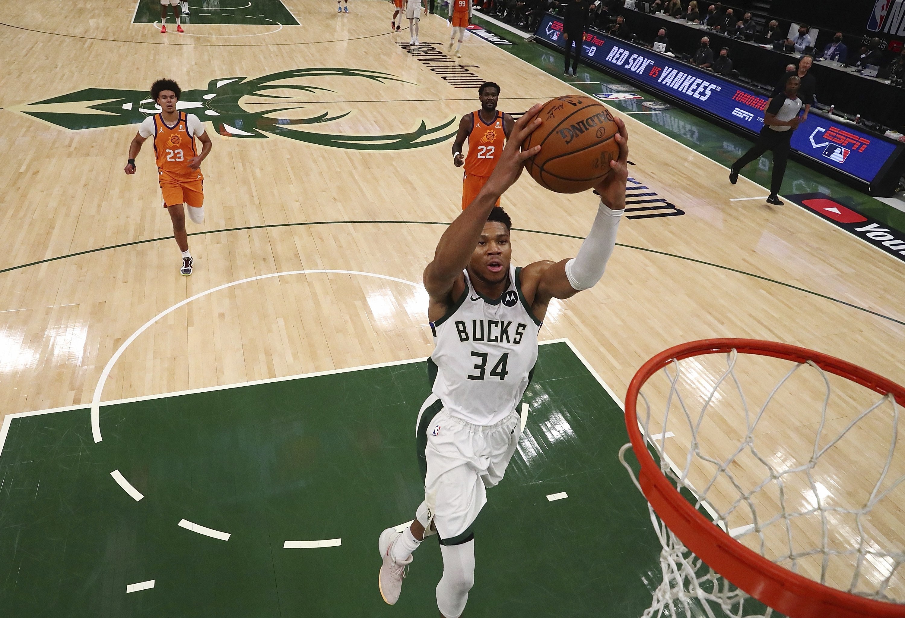 NBA Finals: Bucks rally to defeat Suns, level series at 2-2