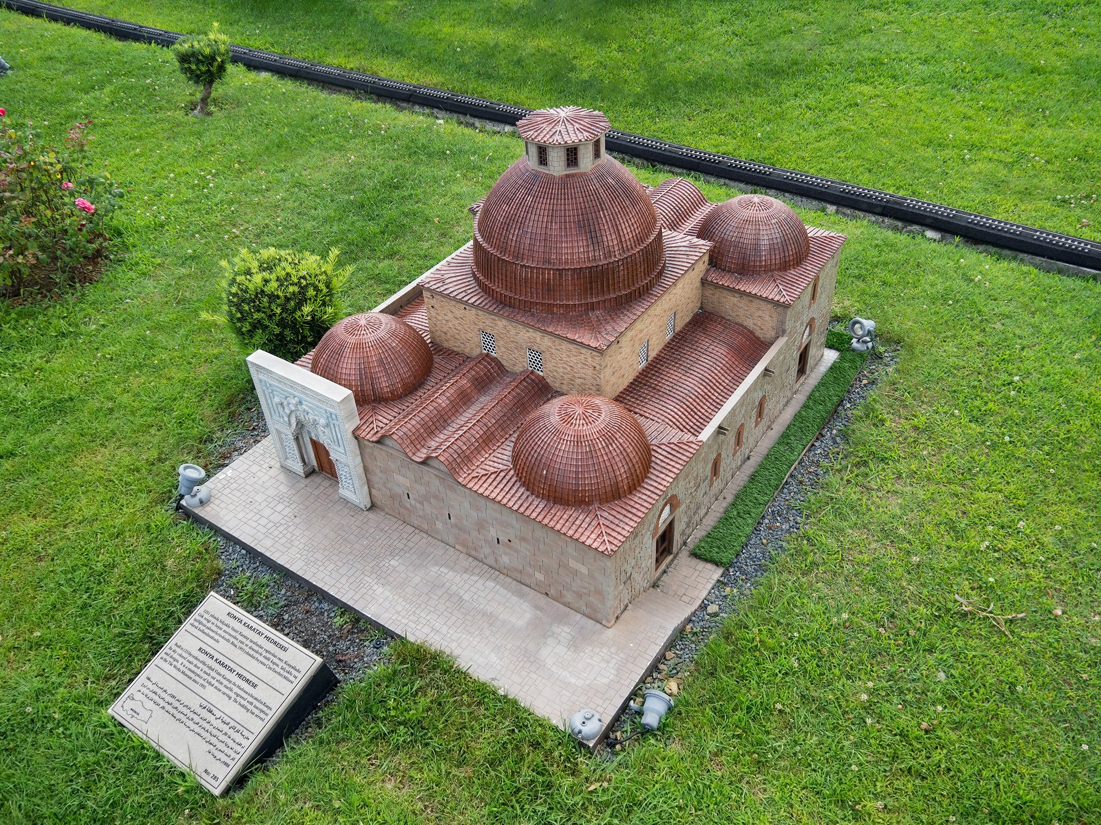 The miniature of the Karatay Madrassa at Miniaturk Park in Istanbul. (Shutterstock Photo) 