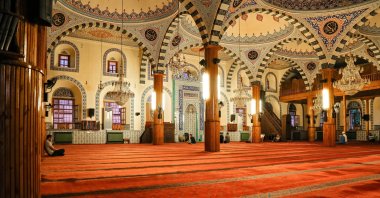 An interior view from the Kapu Mosque, Konya, central Turkey, July 2019. (Shutterstock Photo) 