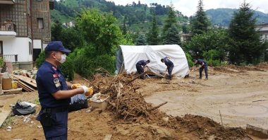 Fresh floods and landslides claimed six lives in the Rize province, part of Turkey's flood-prone Black Sea region. (AA Photo)