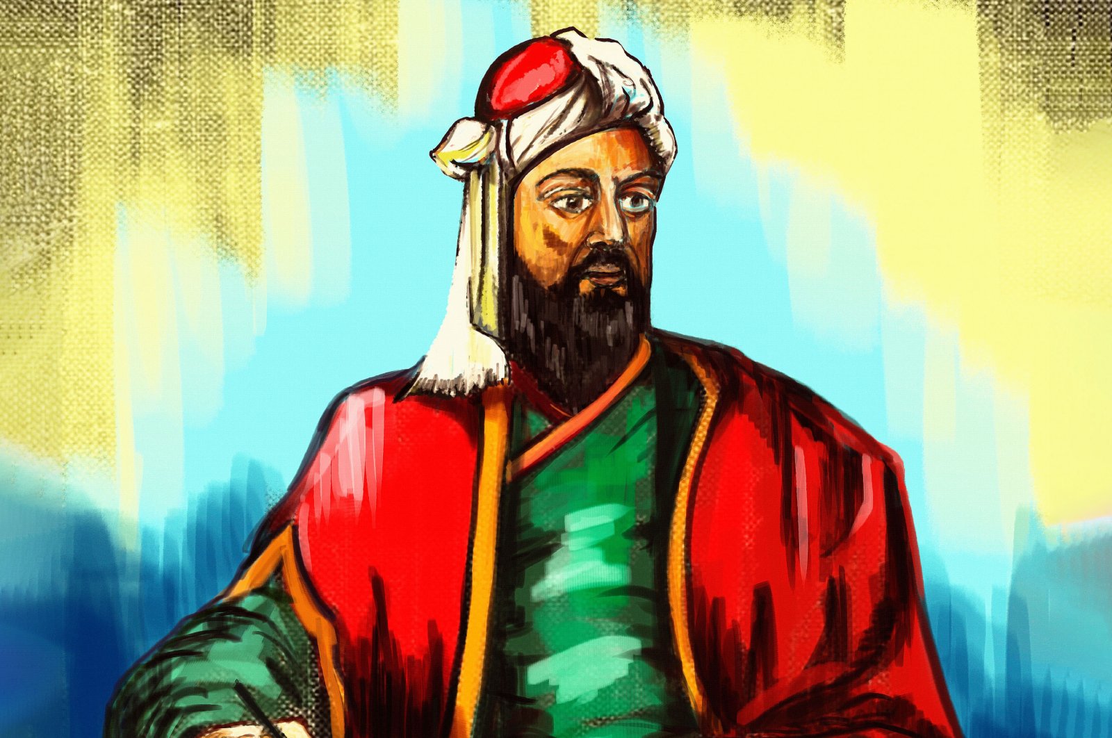 A painting depicts the likeness of Nizam al-Mulk, 11-th century statesman and vizier of the Seljuk Empire. (Shutterstock Photo)