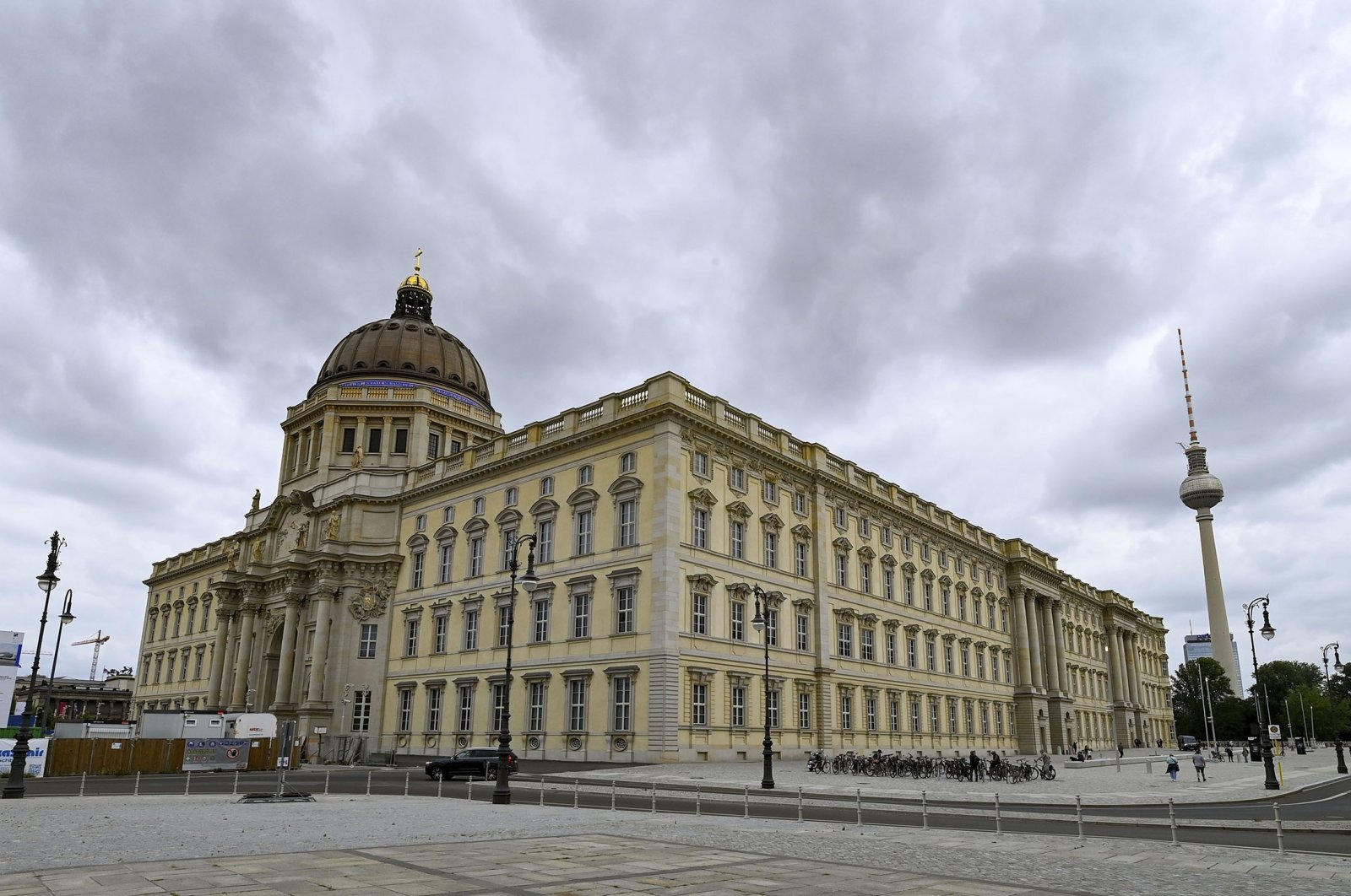 The building of the Humboldt Forum at the presentation day before the official opening in Berlin, Germany, July 19, 2021. (dpa via AP)