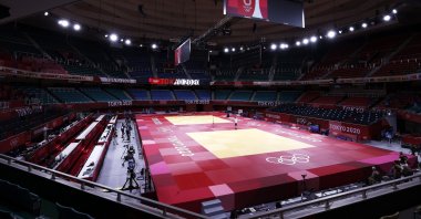 General view of the Nippon Budokan arena before the start of the Judo competitions of the Tokyo 2020 Olympic Games in Tokyo, Japan, July 24, 2021. (EPA Photo)