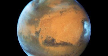 The planet Mars is shown in this NASA Hubble Space Telescope view taken May 12, 2016, when it was more than 80 million kilometers (50 million miles) from Earth. (NASA via Reuters)