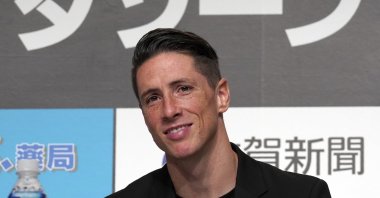 Former Spain striker Fernando Torres attends a press conference to announce his retirement in Tokyo, Japan, June 23, 2019. (AP Photo)