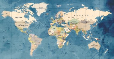 An illustration showing the world map. (Shutterstock Photo)