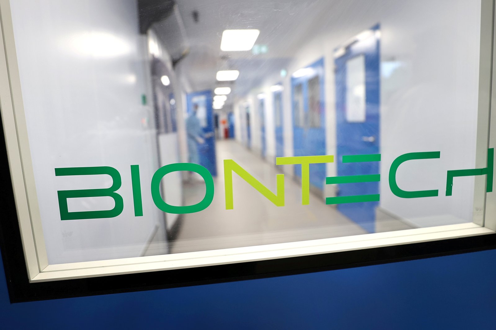 The laboratories of BioNTech at their COVID-19 vaccine production facility, in Marburg, Germany, March 27, 2021. (Reuters)