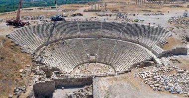 A general view from the theater in the ancient city of Laodicea, Denizli, western Turkey, July 26, 2021. (AA Photo) 