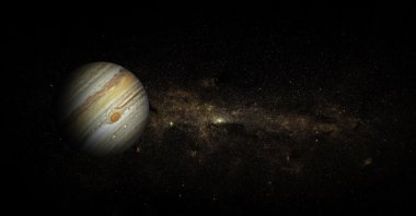 Jupiter on Space background. (Shutterstock Photo)